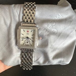 MICHELE Deco Diamond Chronograph